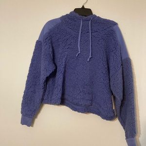 Z By Zella Sheila Teddy Fleece Hooded Pullover